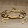 Vintage Winding Tea Crystal Round Beads A String Of Beads Bracelet