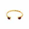 18K Real Gold Plated Titanium Steel INS Fashion Exquisite Zircon Opening Bracelet