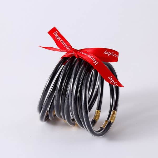Colorful Silicon Ribbon Bow Bracelet