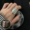 Geometric Ring Female Glossy Personalized Hip Hop