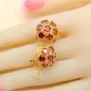 All-match Zircon Earrings Pendant Ring Bracelet 4-piece Set