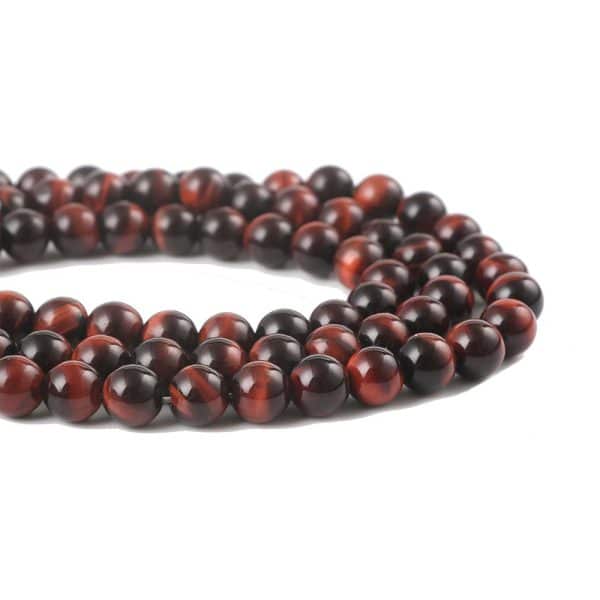 Red Tiger Eye Stone Loose Beads Diy Jewelry Accessories