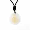 Natural Crystal Agate Stone Carving Spiral Aura Pendant Necklace Jewelry