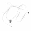 Women's Ribbon Love Pendant Fashion Necklace Clavicle Chain