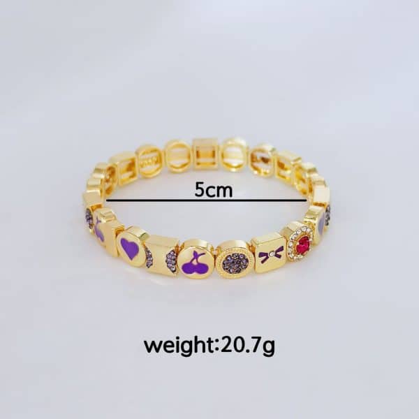 Women's Heart-shaped Zircon Fashion Simple Bracelet