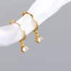 Inlaid Zircon Elegant Women's Earrings Three-piece Set