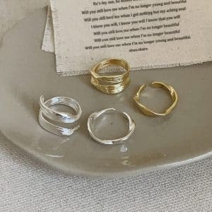 Irregular Metal Opening Female Personality And Fashion All-Match Ring