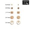Fashion Personality Geometric Earrings 5 Pairs Set