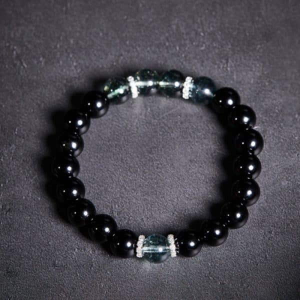 Chinese Style Micro Glass Bead Accessories Black Bracelet