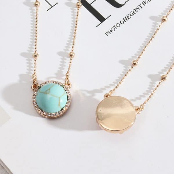 European And American Style Jewelry Simple Pendant Natural Stone