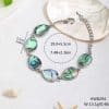 Teardrop-shaped Abalone And Shellfish Bracelet