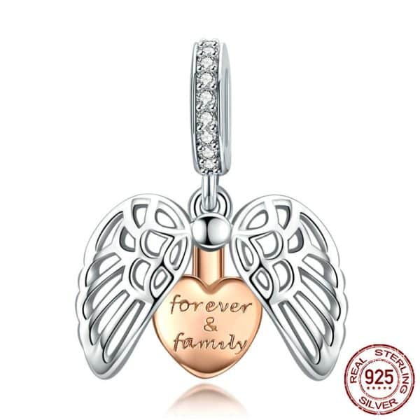 S925 Sterling Silver Scattered Beads Pendant Can Be Opened Forever Family Pendant