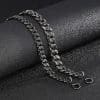 304 Stainless Steel Vintage Charm Men's Edging Chain Necklace
