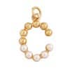 Popular Accessories Pearl Zircon Letter Pendant