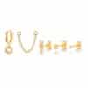 S925 Sterling Silver Fashion Personality Stud Earrings Set