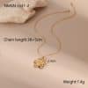 European And American Dignified Flowers Necklace Titanium Steel Earrings Open Ring