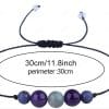 Unisex Natural Stone New Colorful Tigereye Volcanic Stone Bracelet