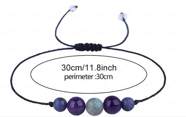 Unisex Natural Stone New Colorful Tigereye Volcanic Stone Bracelet