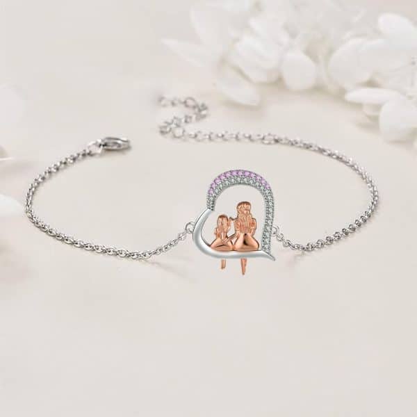 European And American Mother's Day Bracelet Heart-to-heart Protection Family Ornament