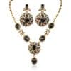 Vintage necklace earrings jewelry set