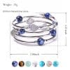 Natural blue stone imperial stone turquoise bracelet