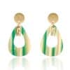 Drop-shaped acrylic earrings