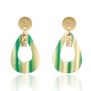 Drop-shaped acrylic earrings