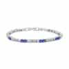 Hollow Cross Colorful Crystals Inlaid Open-ended Bracelet Sweet And Cool Temperament