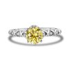 925 Sterling Silver Moissanite Ring Women's Pt950 Gold-plated Vine Winding Light Luxury