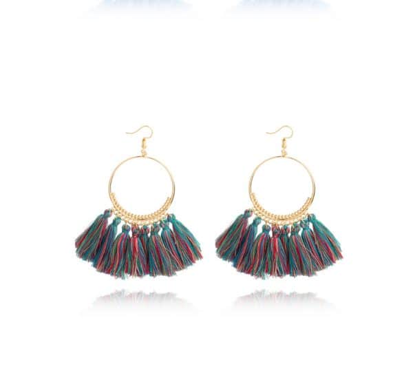 Big Round Drop Dangle Earrings