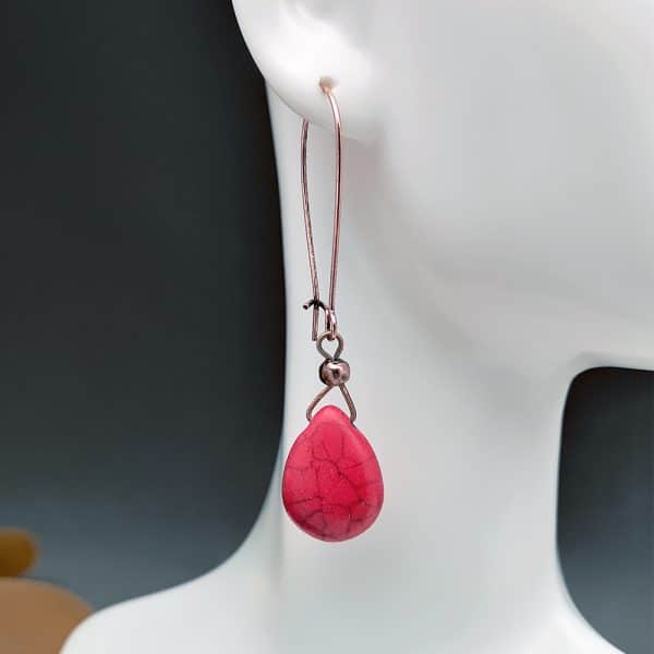 Bohemian Drop-shaped Yellow Turquoise Simple Earrings