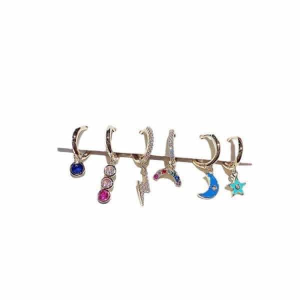 High-end Light Luxury All-match Earrings  New Set