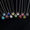 December birth stone necklace