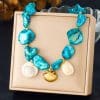 Sun Cherry Love Heart Multi-element Accessories Stainless Steel Necklace
