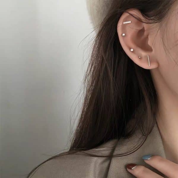 Silver Stud Set