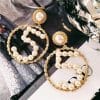 Weave 1 pair 5 part drop earrings