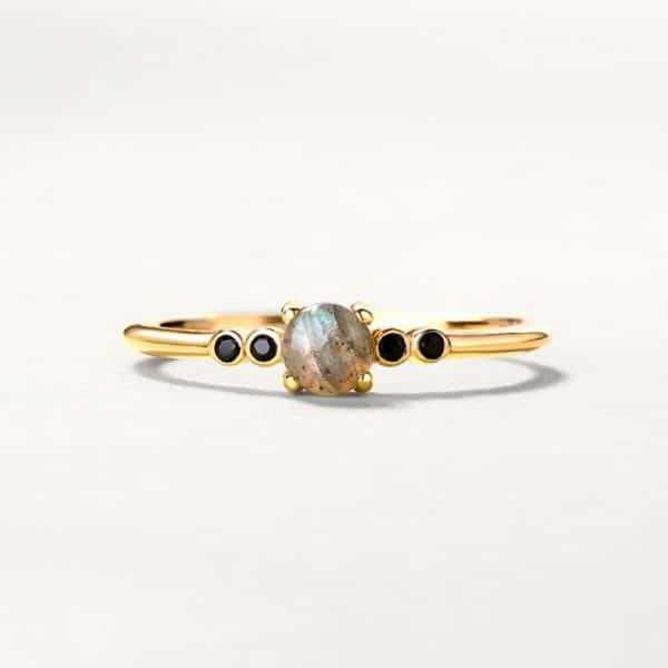 Can Be Combined Silver Plating 9k Gold Open Ring