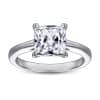 925 Sterling Silver Inlaid Square Zircon Ring