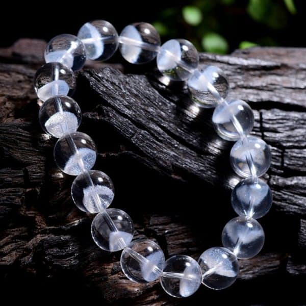 Women's Natural White Ghost Pyramid Bracelet