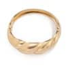 Women's Exaggerated Large Water Drop Metal Glossy Surface Mirror Open-ended Bracelet