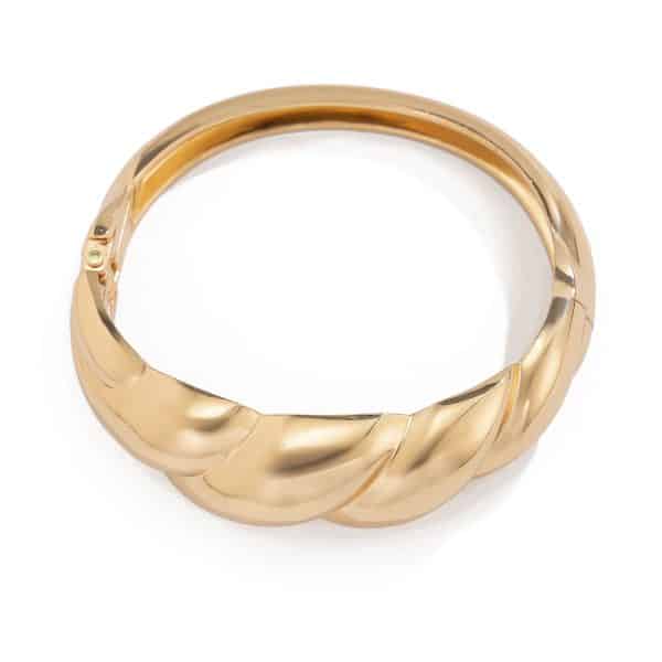 Women's Exaggerated Large Water Drop Metal Glossy Surface Mirror Open-ended Bracelet