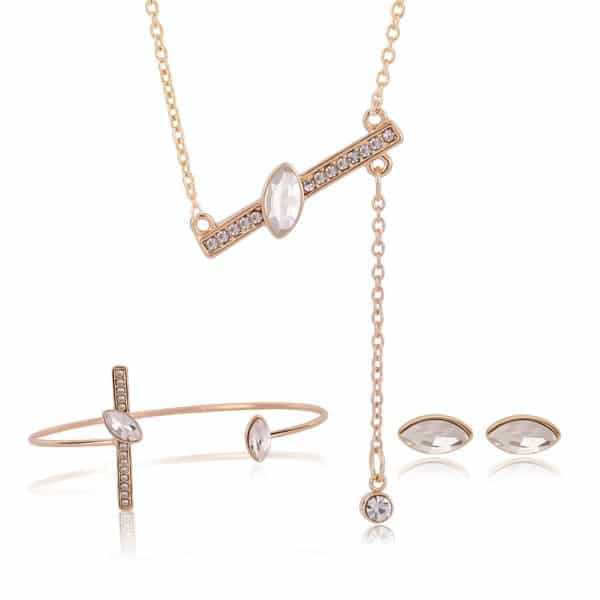 Art Series Jewelry Necklace Earrings Bracelet Set