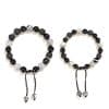 Black Agate Map Stone Men's And Women's Bracelet Niche High Sense