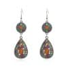 Colorful drop earrings