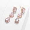 Classic Retro Temperament Long Water Drop Zircon Earrings