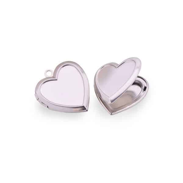Fashion New Stainless Steel Heart-shaped Photo Box Love Pendant Necklace Accessories