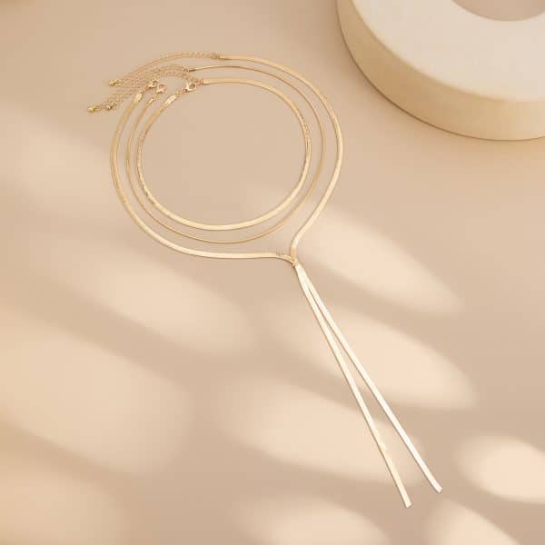 Simple Hip Hop Long Clavicle Chain