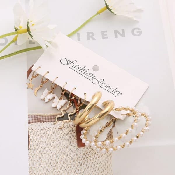 Women's Creative Simple Geometric Earrings Set