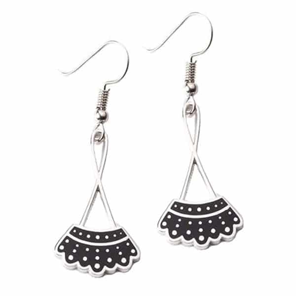 Drop oil alloy stud earrings