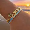 European And American Ocean Style Starfish Coconut Mermaid Stainless Steel Bracelet Non-fading Open Ring